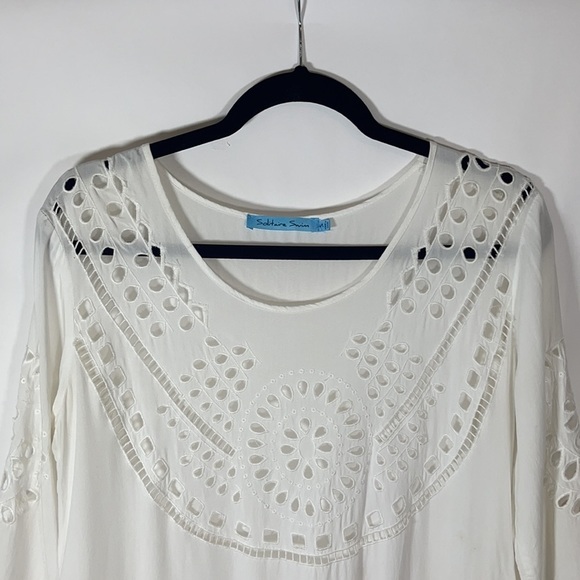 SOLITAIRE Swim White Swim Coverup Women’s Small - Picture 7 of 11